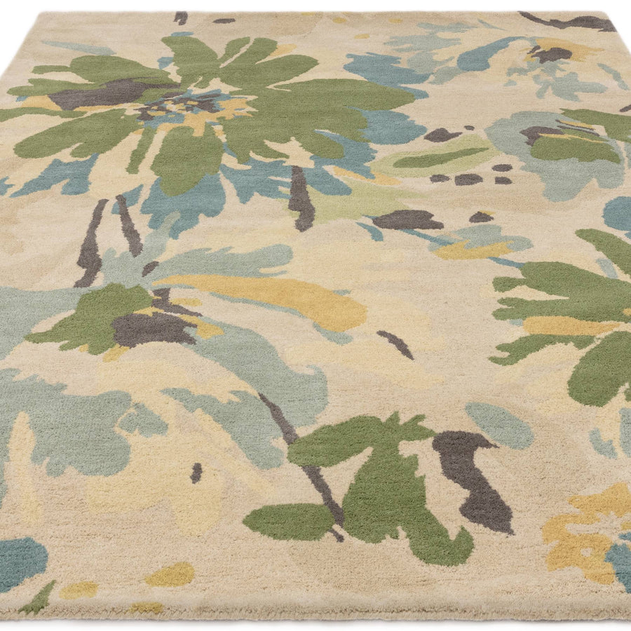 Reef RF11 Floral Green Rug
