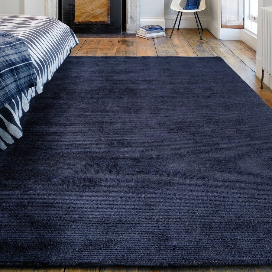 Reko Navy Textured Rug
