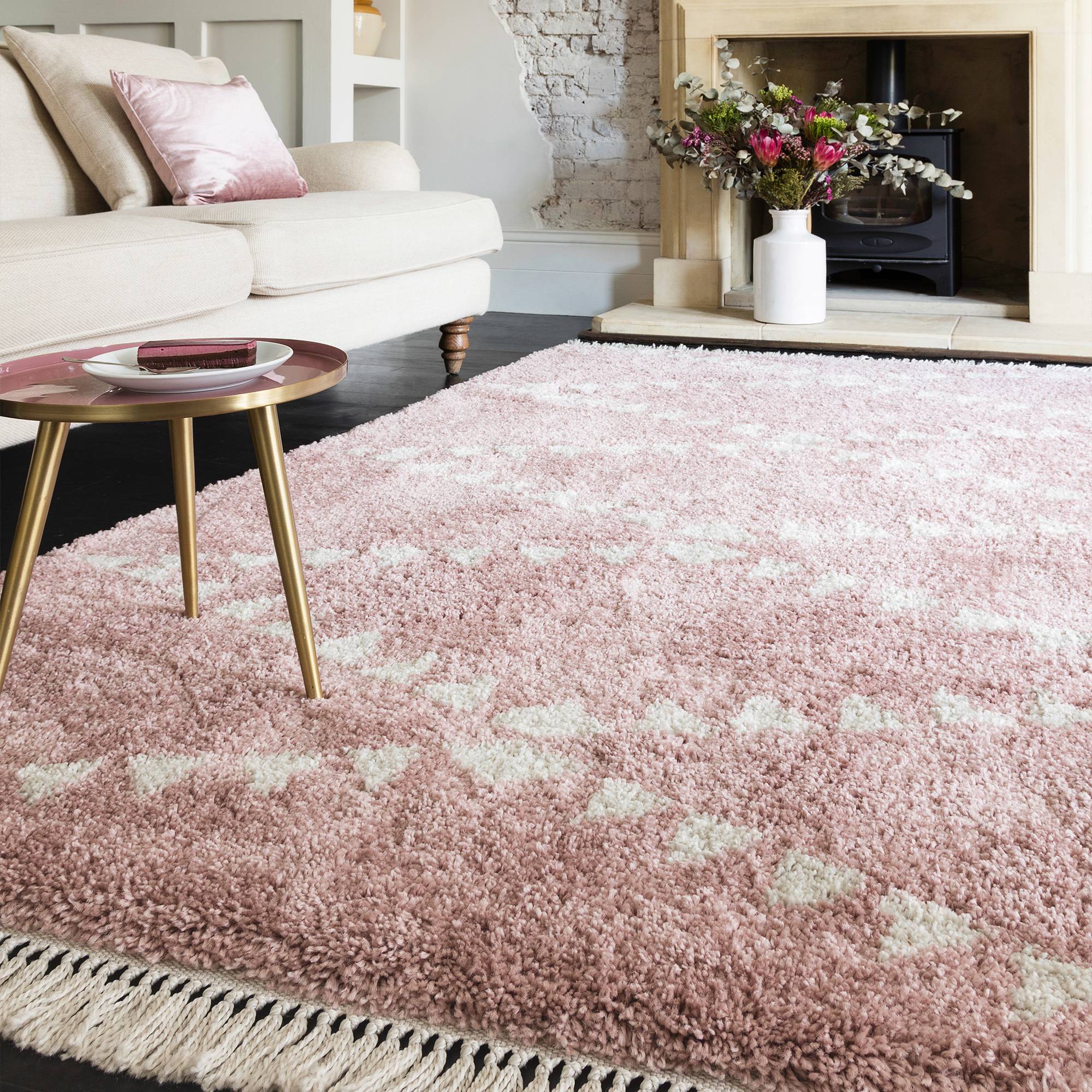Rocco RC01 Pink Rug