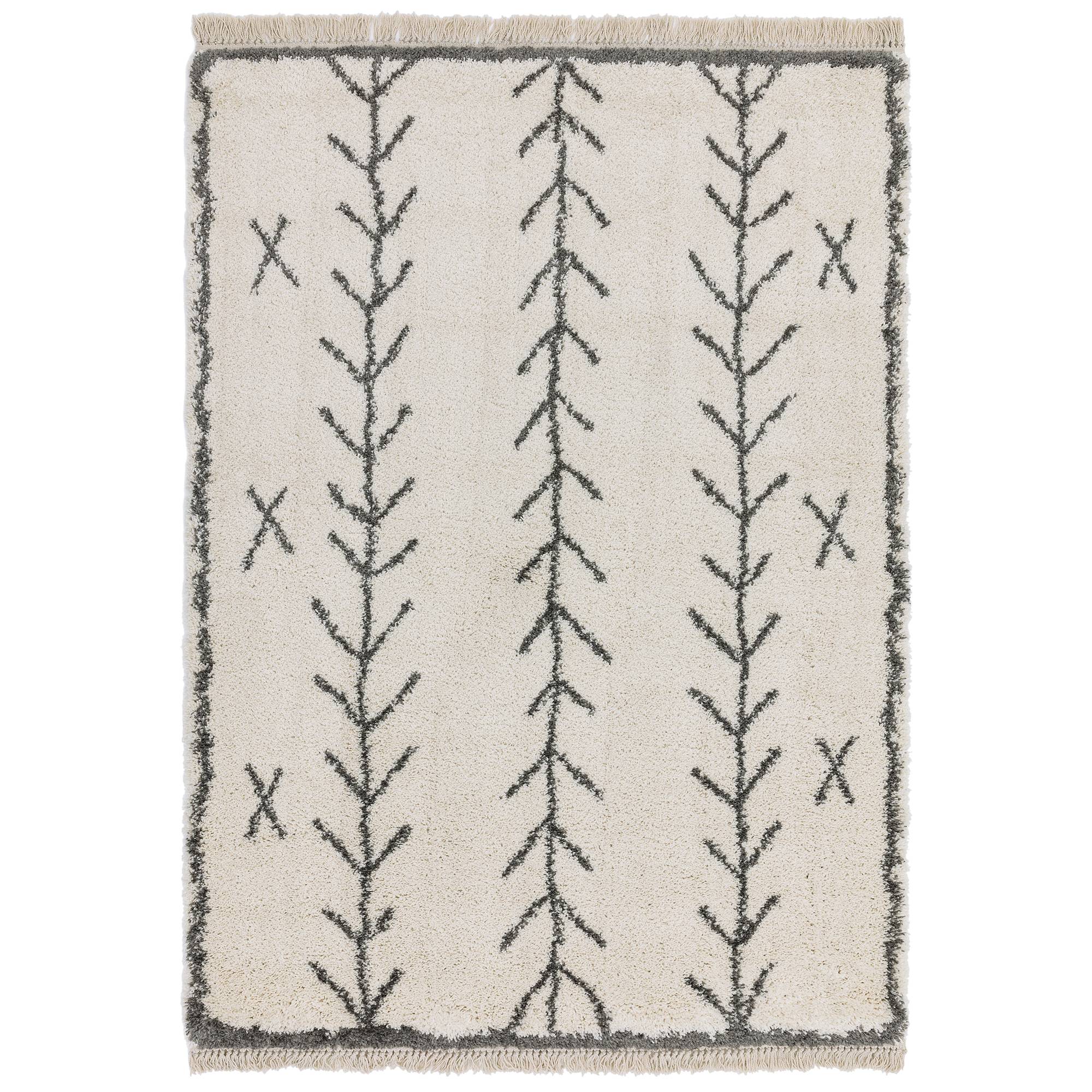 Alfombra Rocco RC10 Crema y Gris