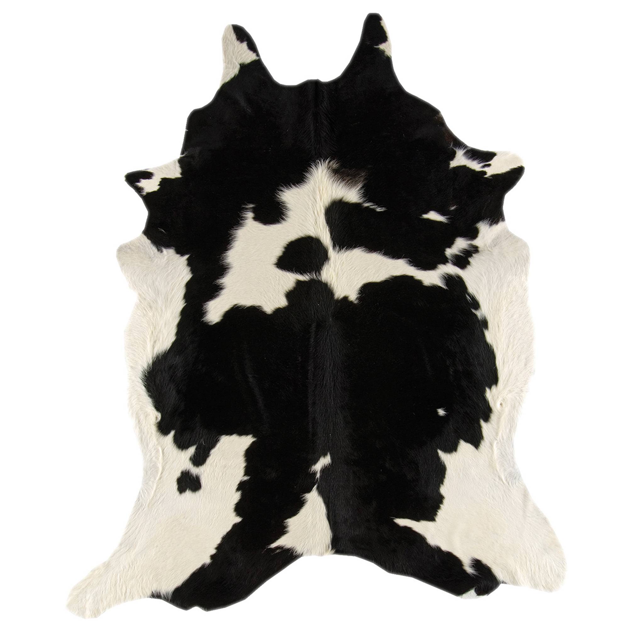 Alfombra Rodeo Negro/Blanco de Piel de Vaca