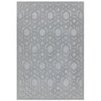 Alfombra Salta SA03 Geométrica Plata