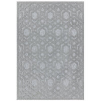 Alfombra Salta SA03 Geométrica Plata
