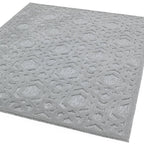 Alfombra Salta SA03 Geométrica Plata