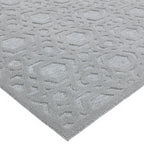 Alfombra Salta SA03 Geométrica Plata