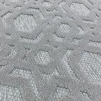 Alfombra Salta SA03 Geométrica Plata