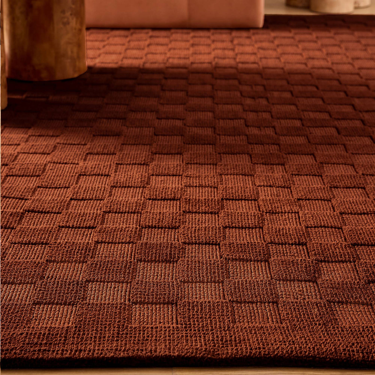 Tapis MADE Sibyl Rouille