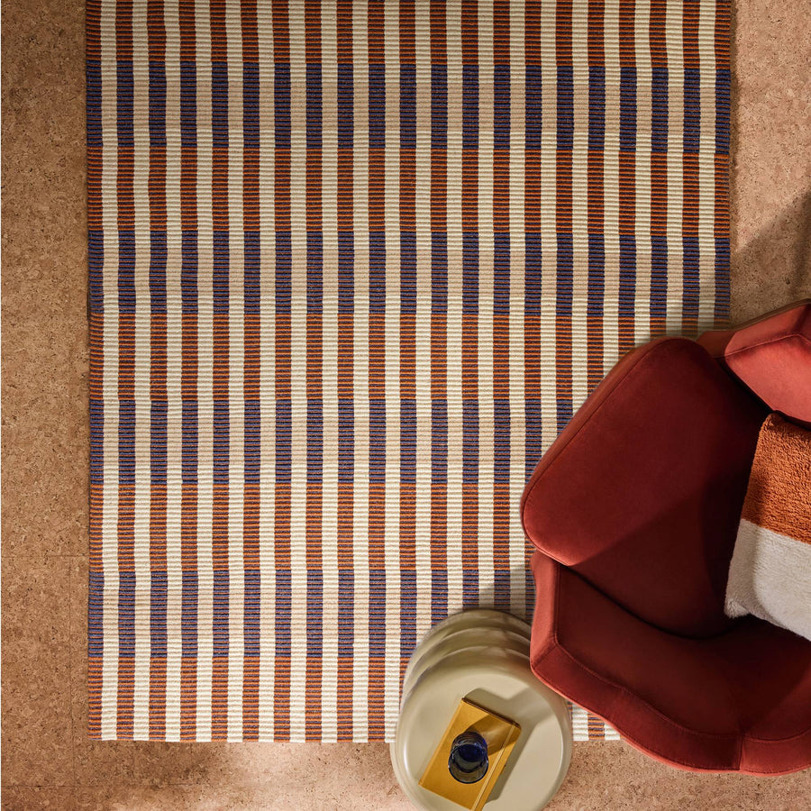 MADE Sirio Caramel/Navy Rug