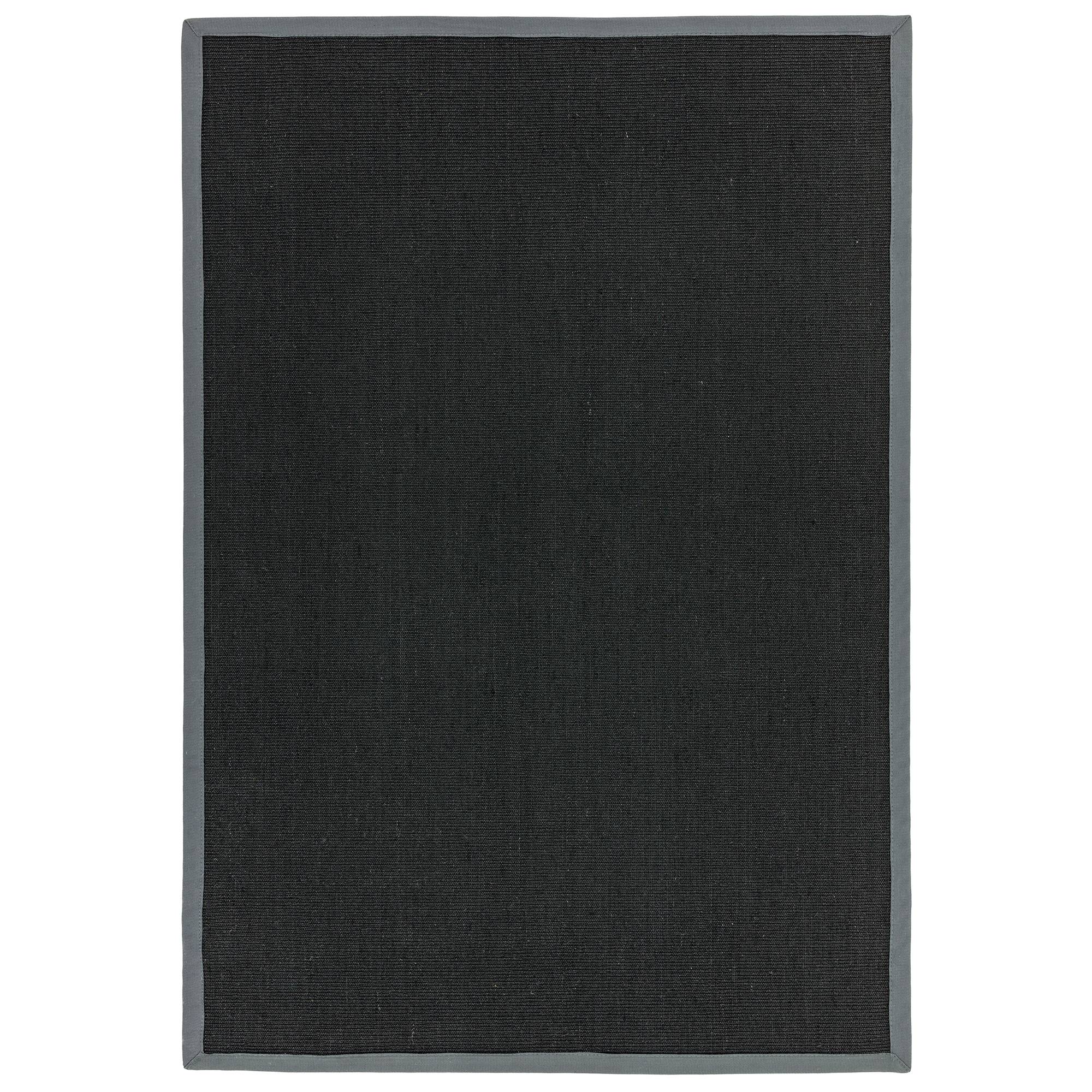 Sisal Black/Grey Border Rug