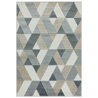 Sketch Rhombus Grey Modern Hand Carved Rug SK01