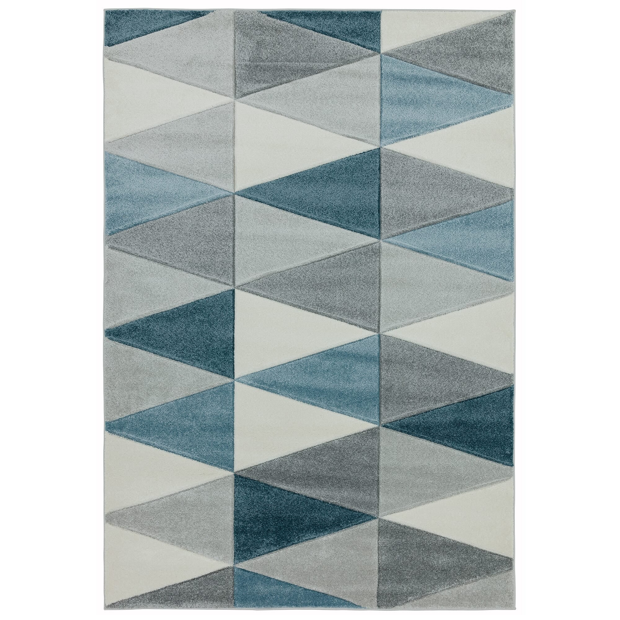 Sketch Kite Blue Modern Hand Carved Rug SK07