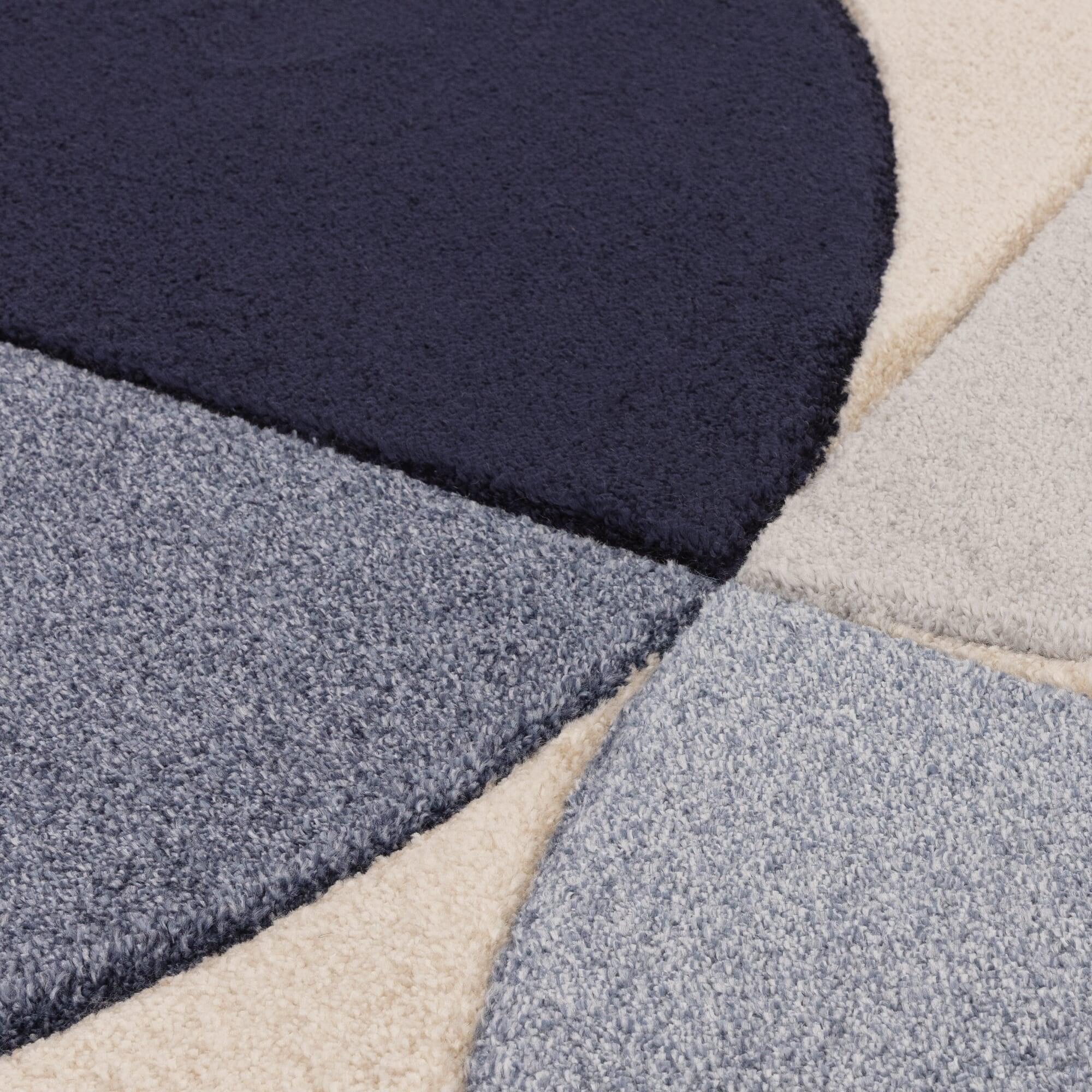 Alfombra Sketch Curva Azul SK14