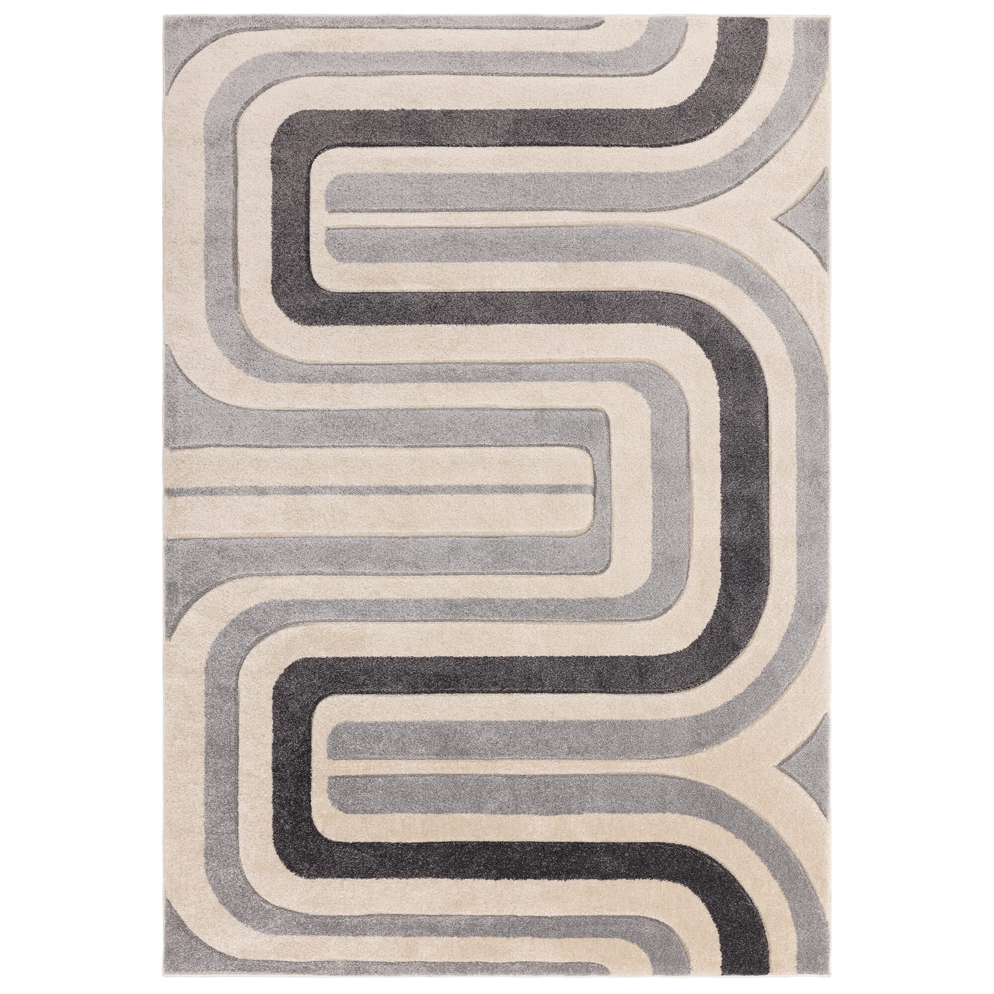 Sketch Contour Grey Rug SK17