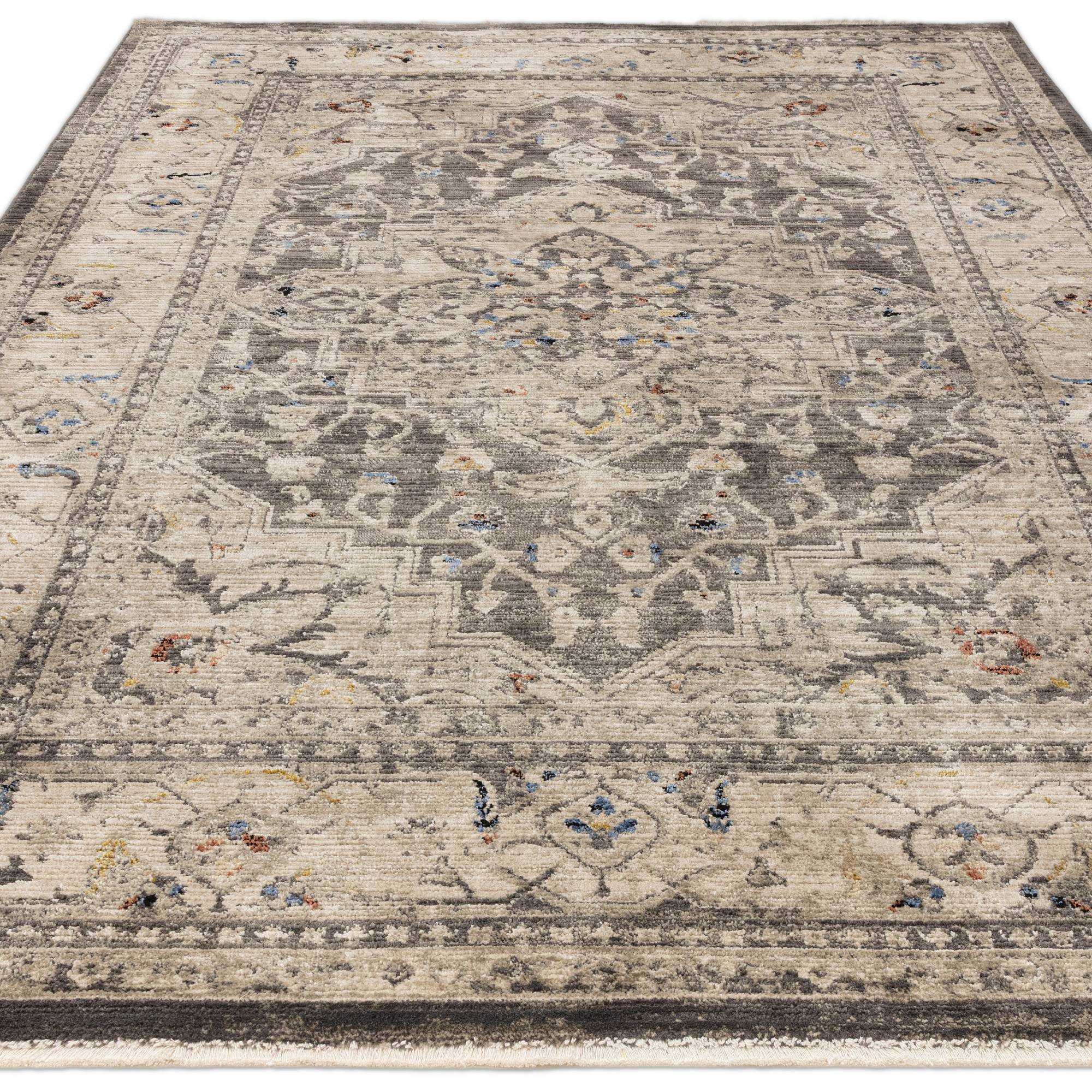Alfombra Sovereign Charcoal Medallion