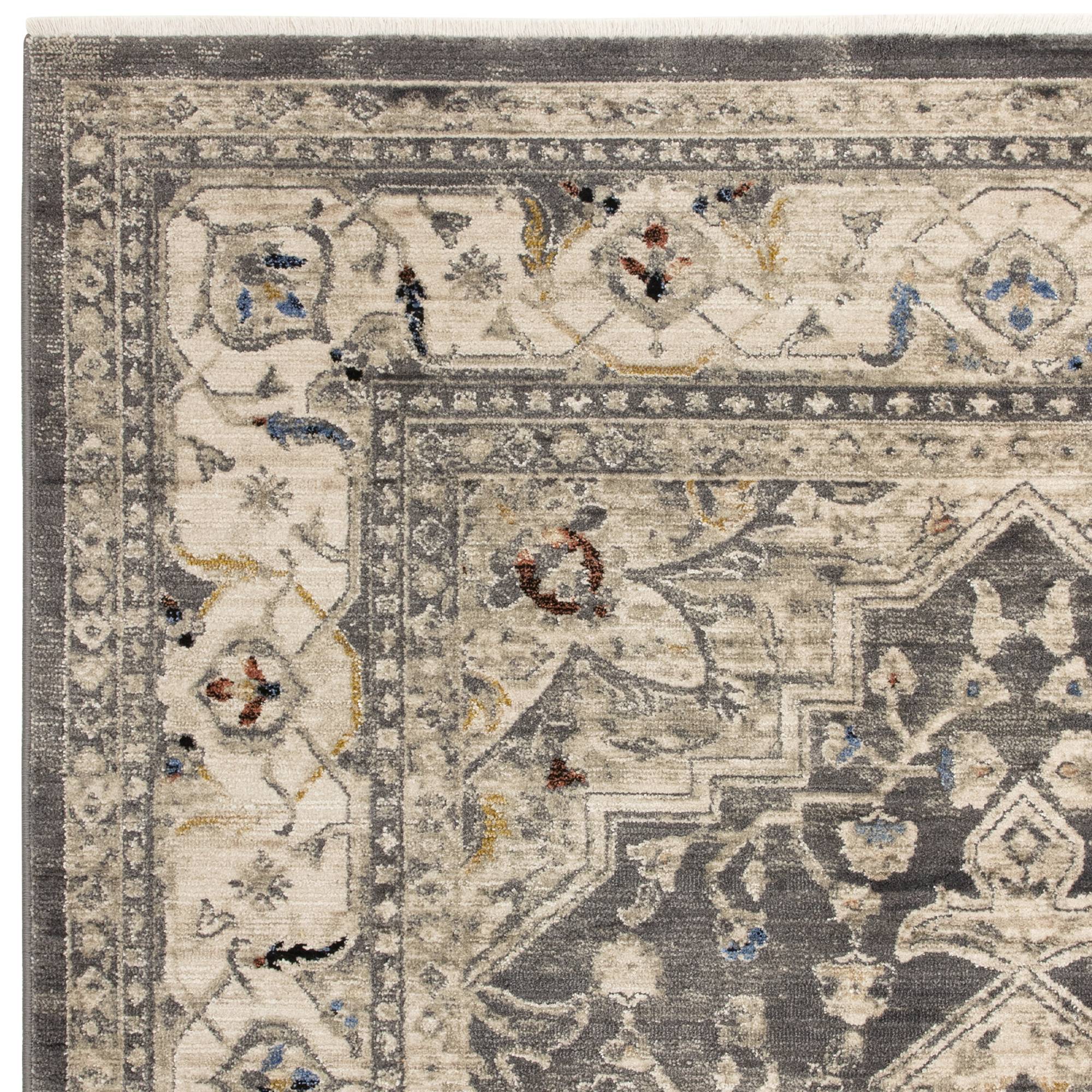 Alfombra Sovereign Charcoal Medallion
