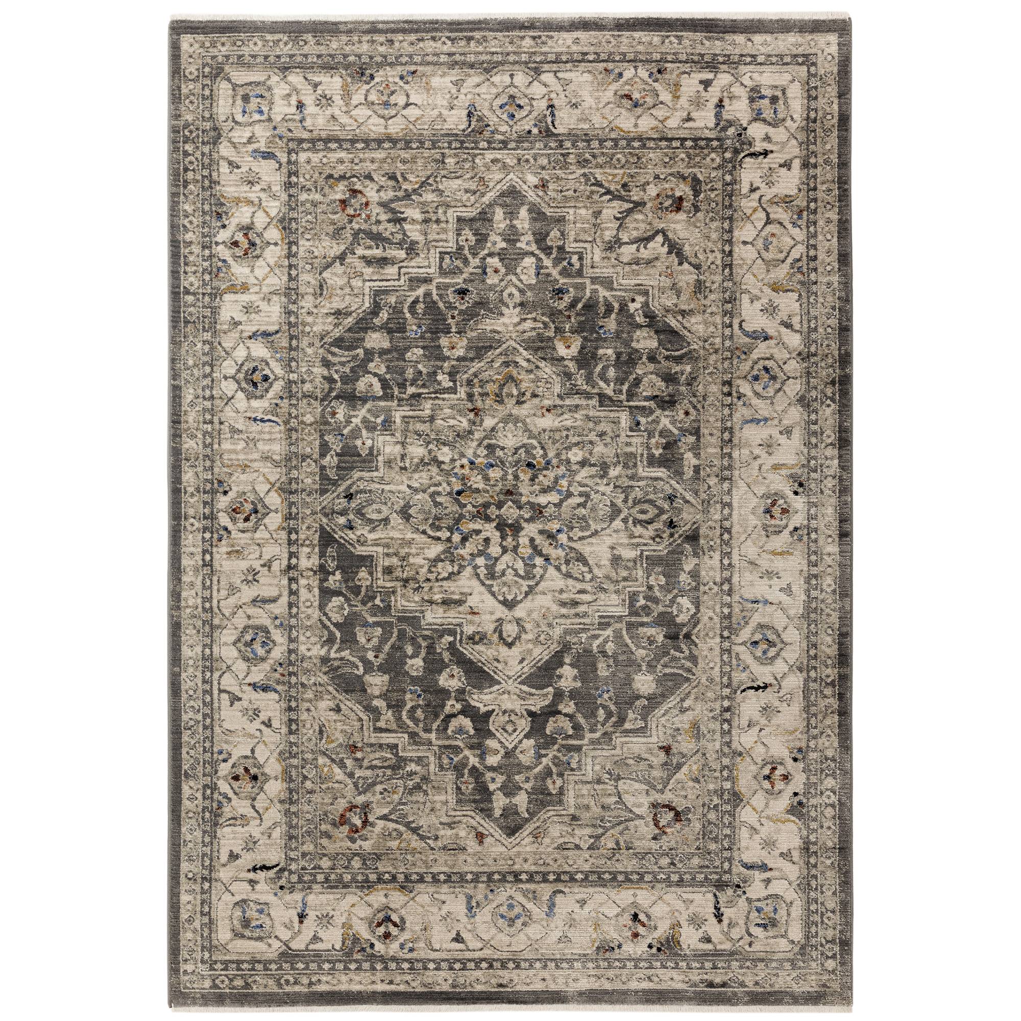 Alfombra Sovereign Charcoal Medallion