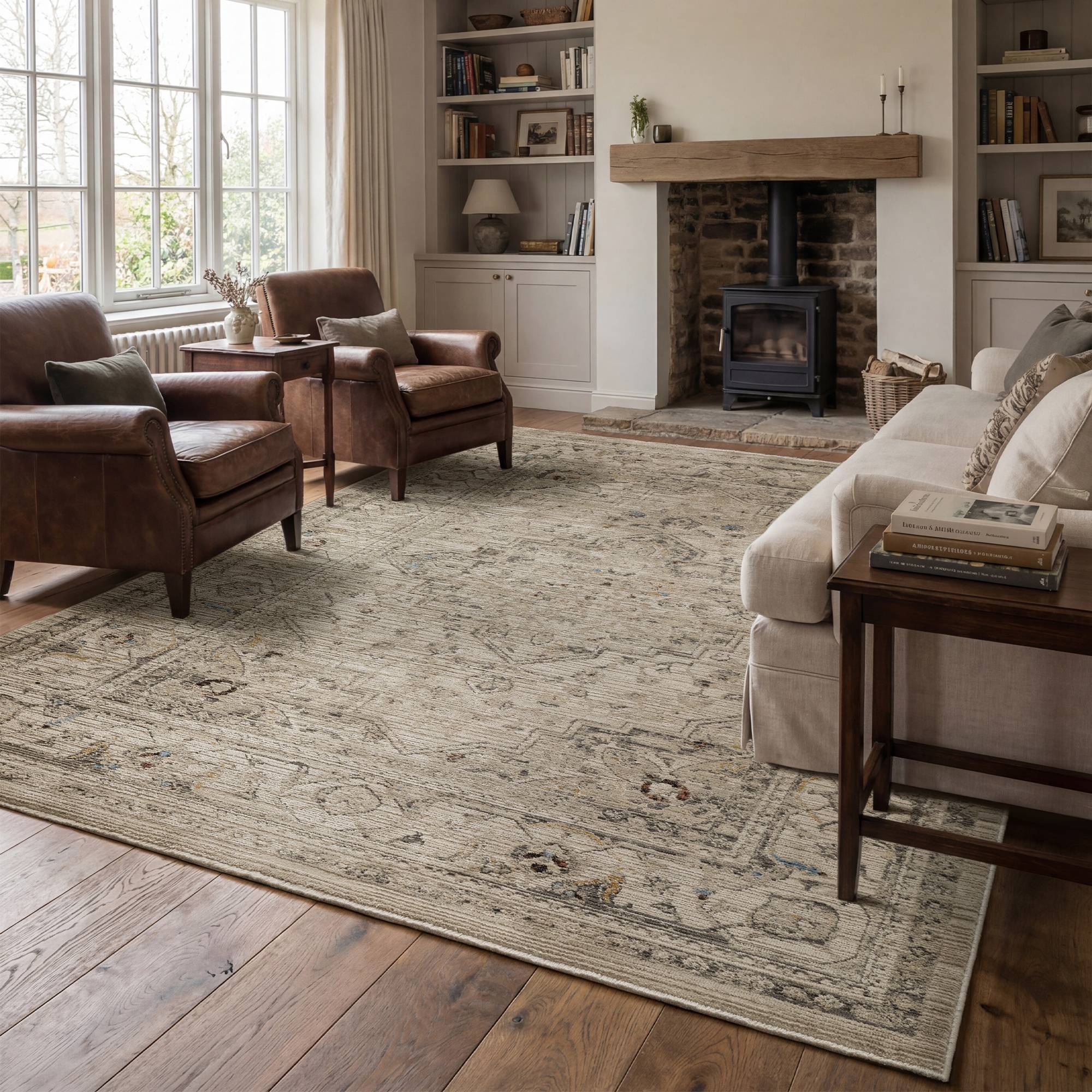 Alfombra Sovereign Ash Medallion