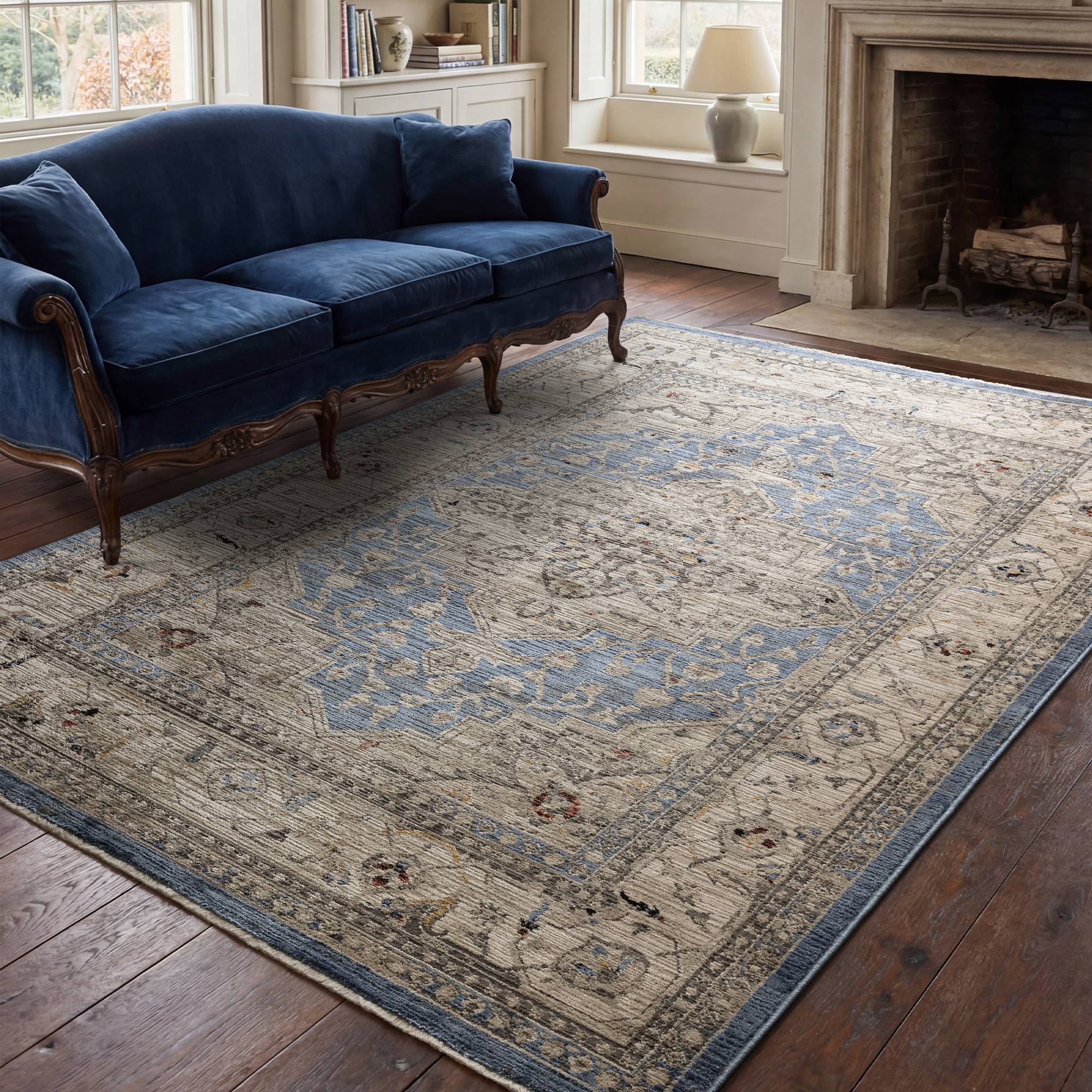 Alfombra Sovereign Blue Medallion