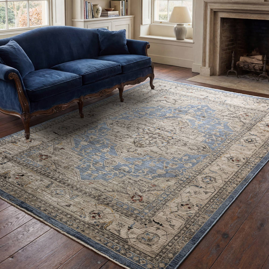 Sovereign Blue Medallion Rug