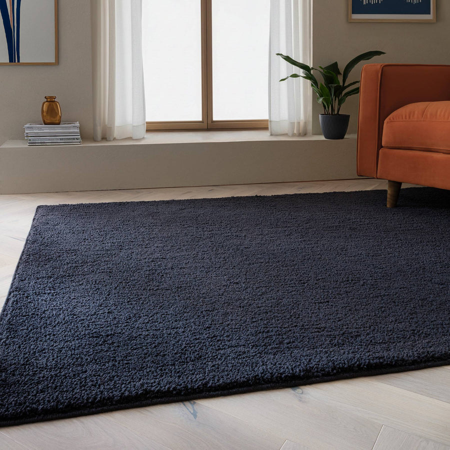 Super Snug Washable Navy Rug