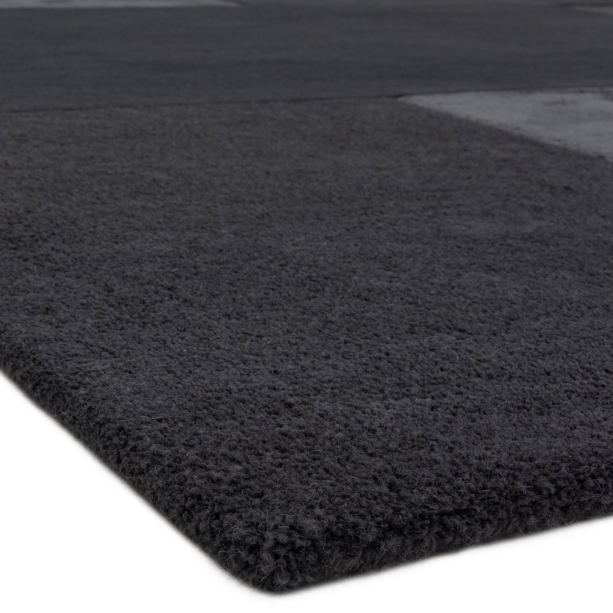 Alfombra Tate Carbón Tallada a Mano