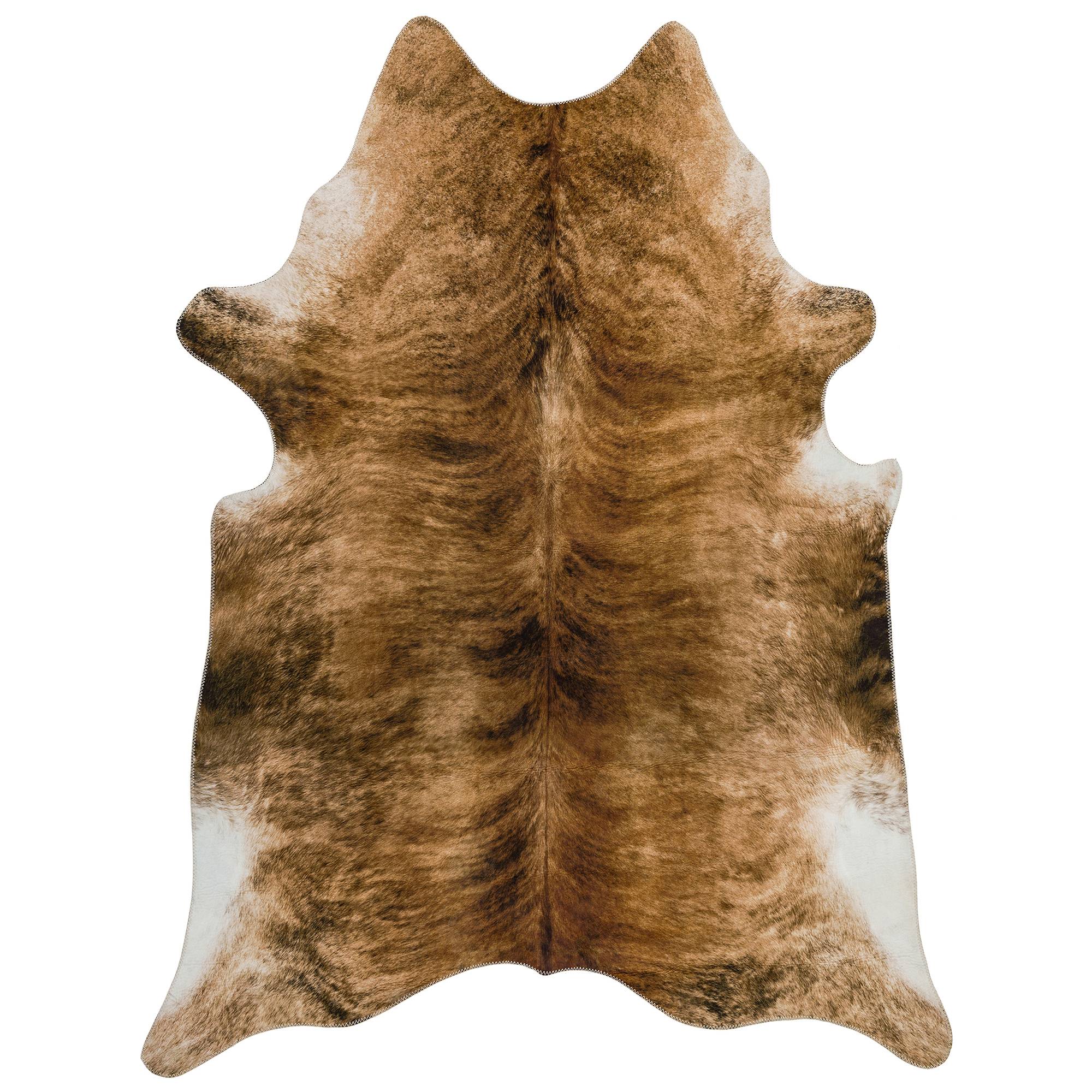 Texas Faux Cowhide Chestnut Rug