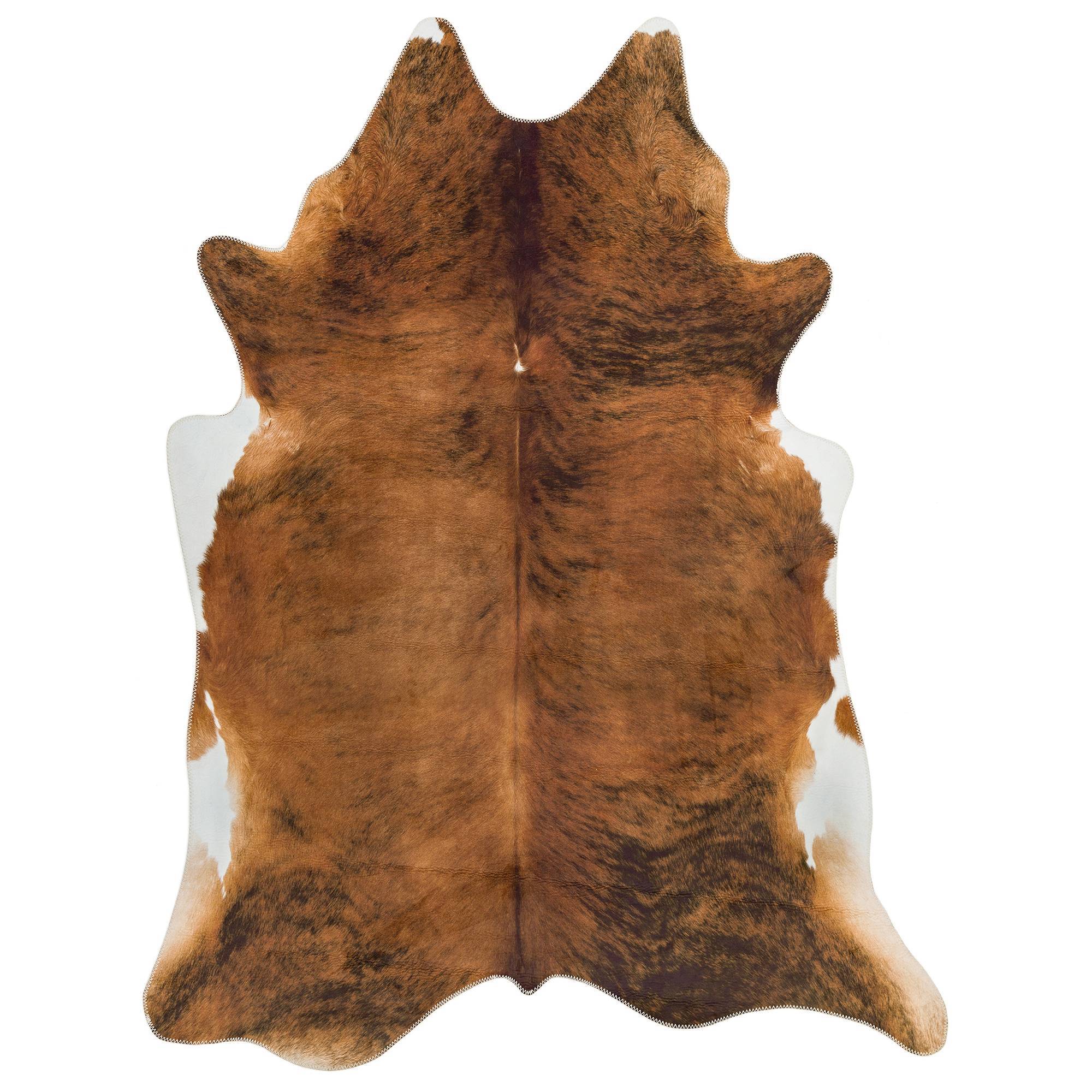 Texas Faux Cowhide Brown Rug