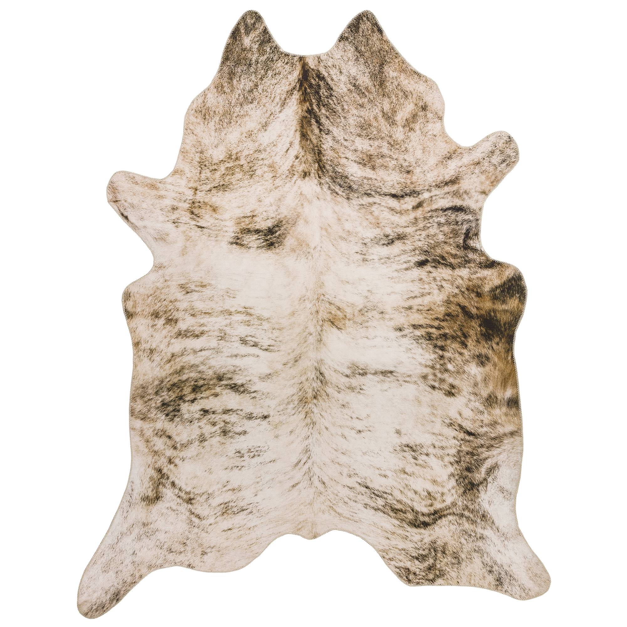 Texas Faux Cowhide Grey Rug