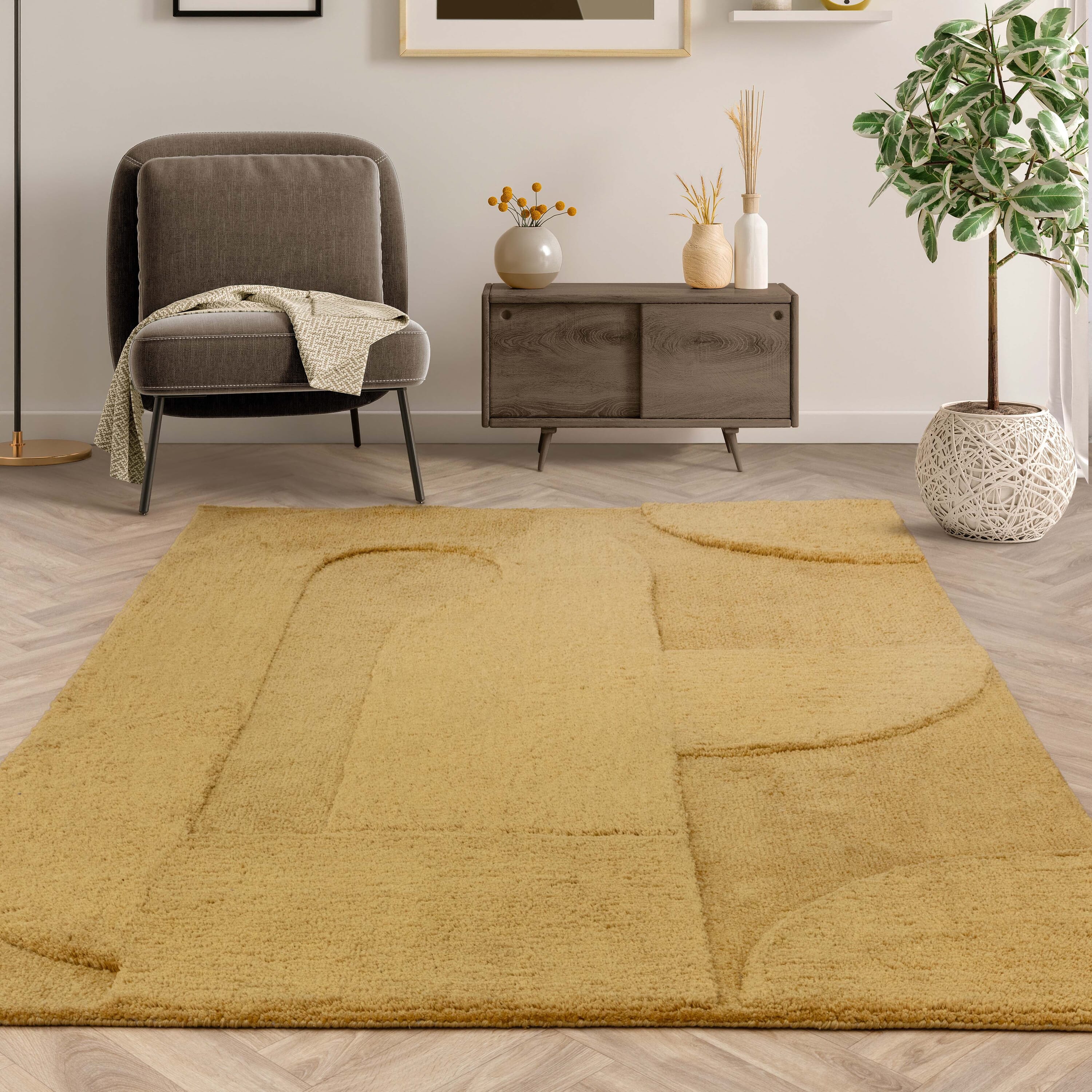 Alfombra Tova Ocre