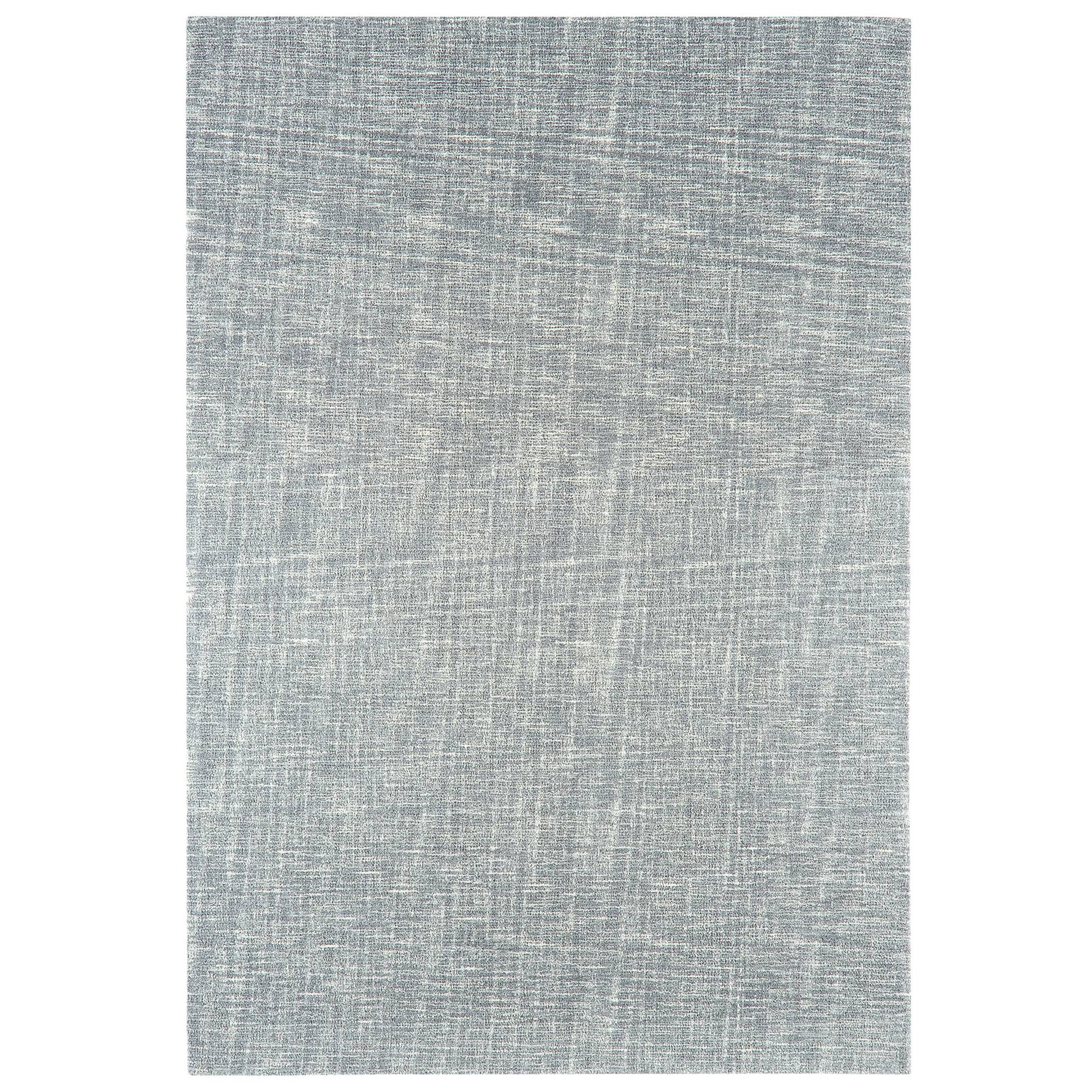 Tweed Silver Wool Hand Tufted Rug