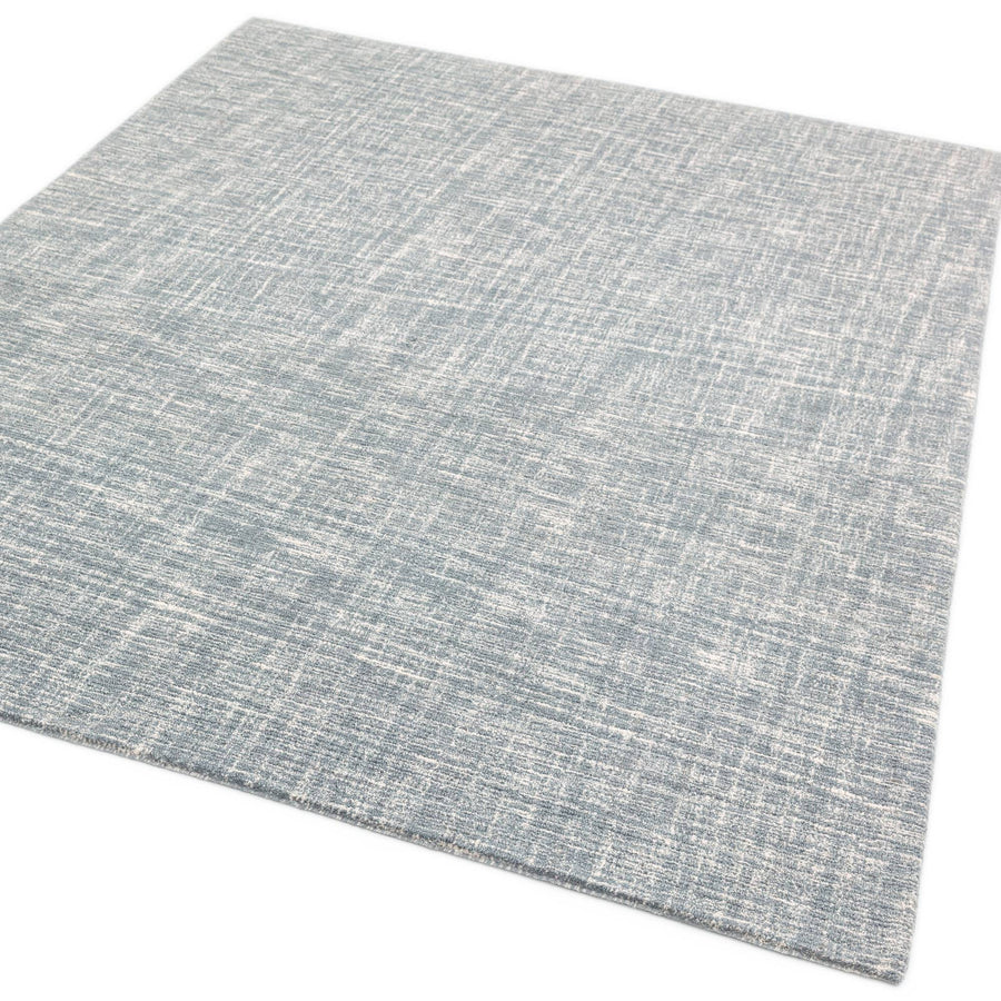 Tweed Silver Wool Hand Tufted Rug