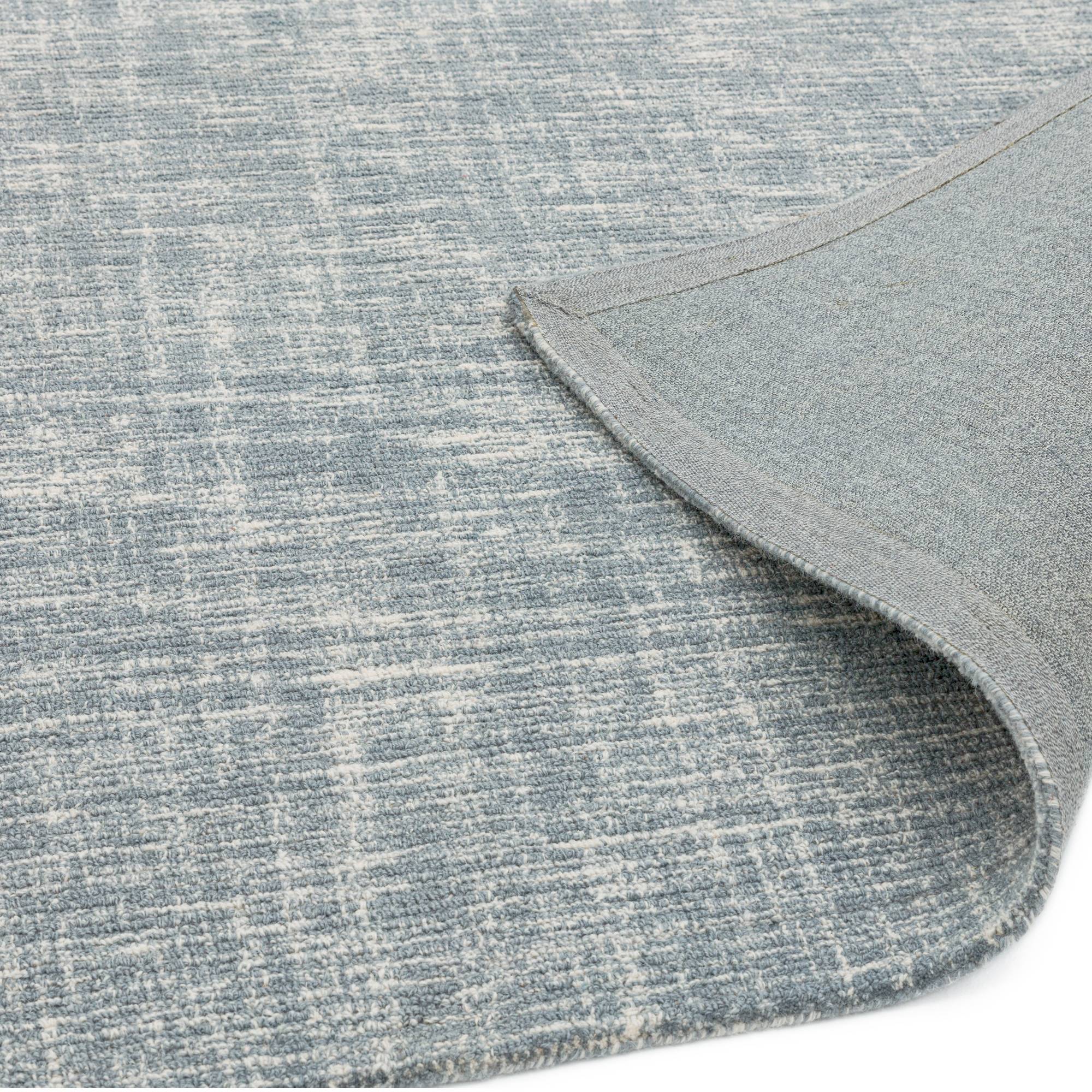 Tweed Silver Wool Hand Tufted Rug