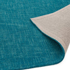 Alfombra Tweed Verde Azulado de Lana Tufted a Mano