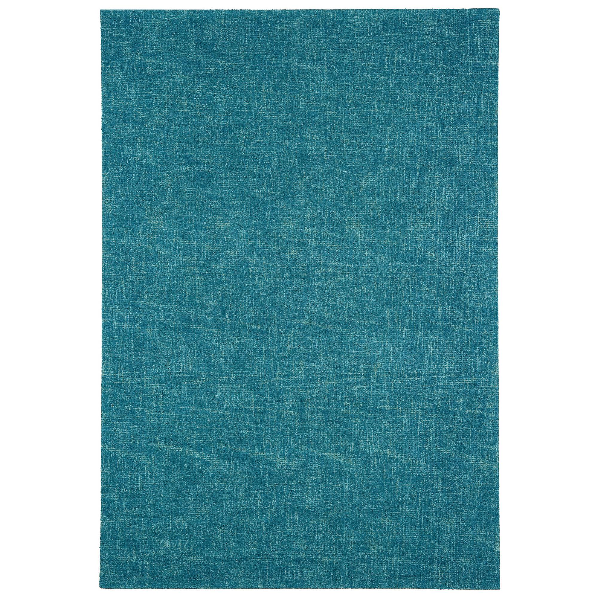 Tweed Teal Wool Hand Tufted Rug