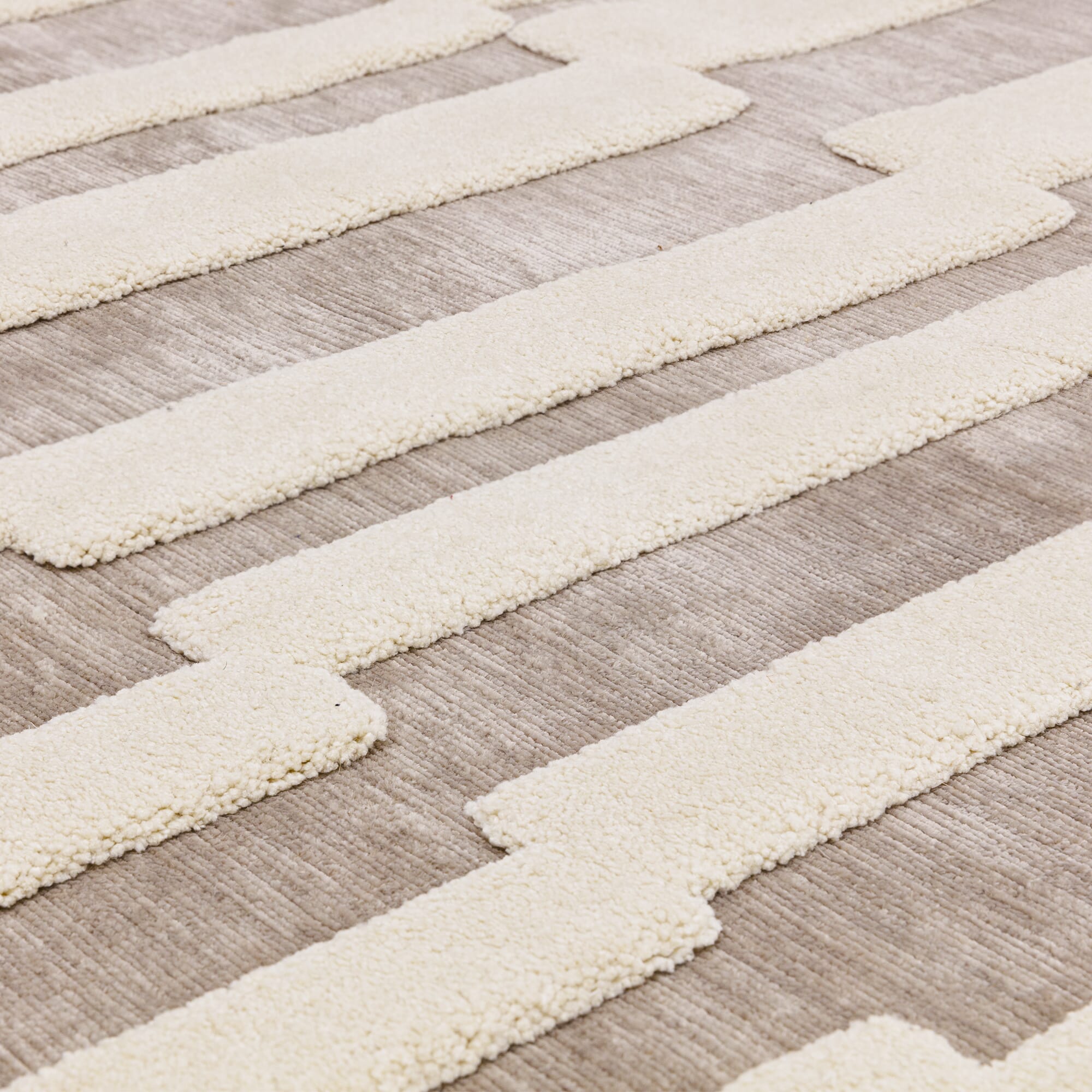 Valley Natural/Ivory Tile Rug