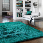 Alfombra Whisper Verde Azulado Oscuro