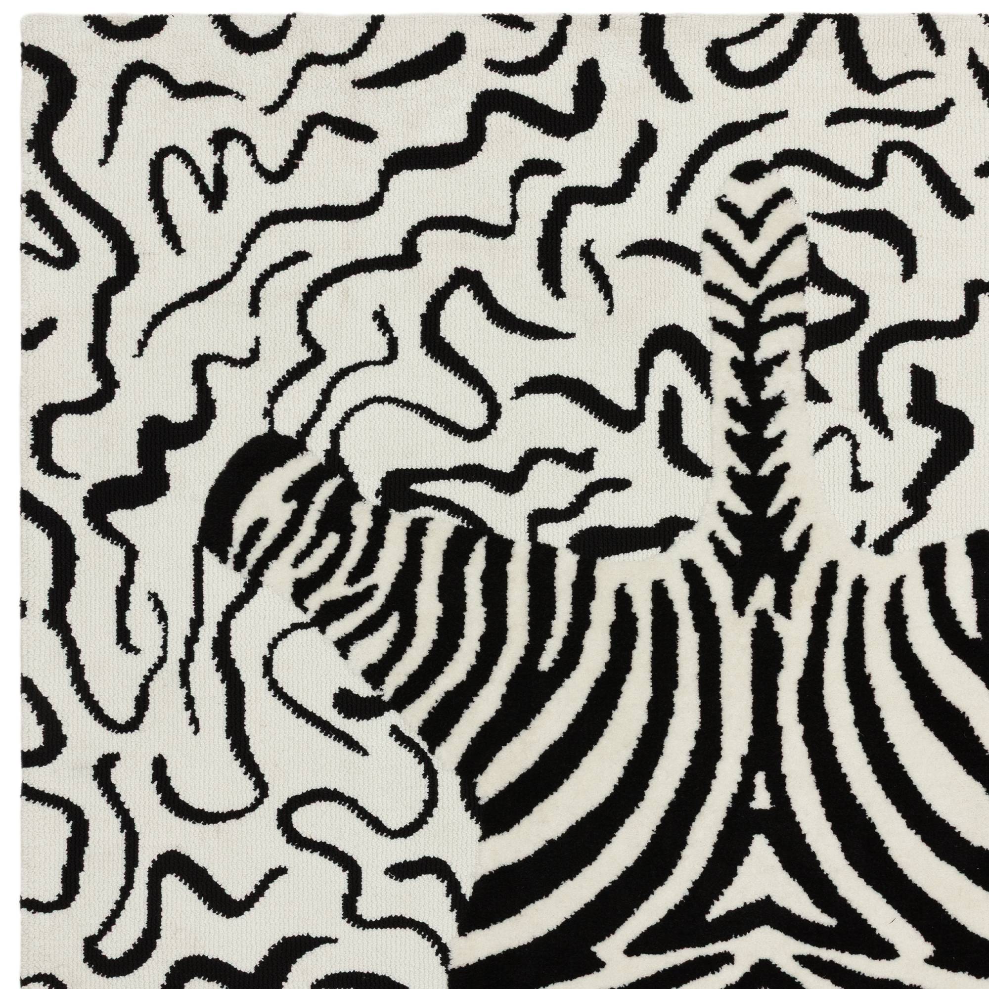 Wilder Zebra Mono Rug