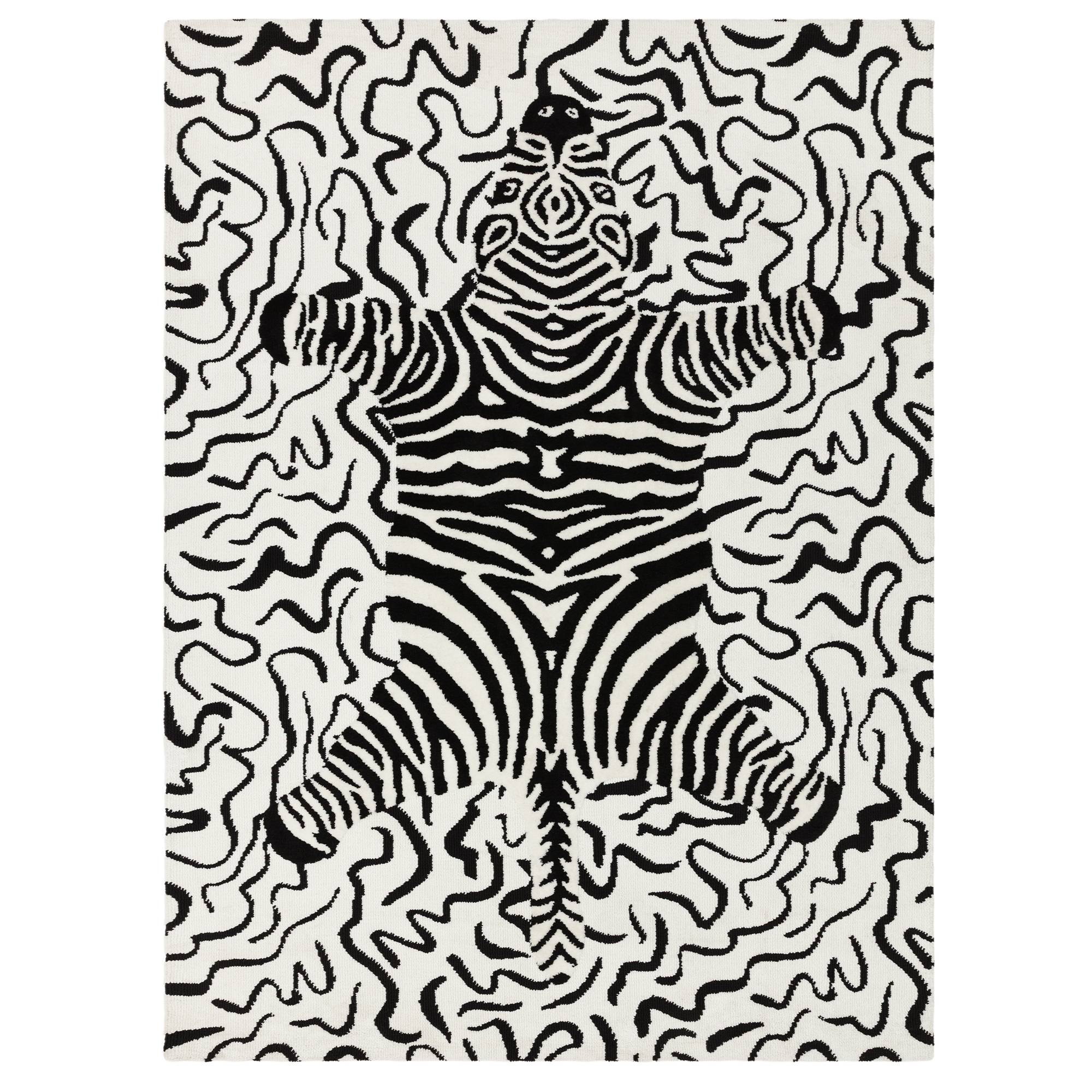 Wilder Zebra Mono Rug