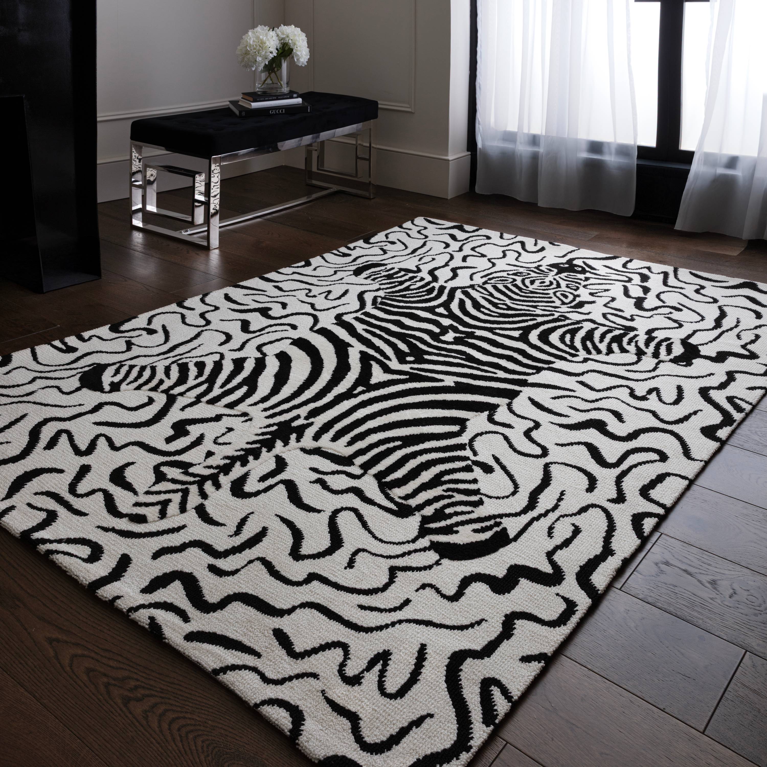Alfombra Wilder Zebra Mono