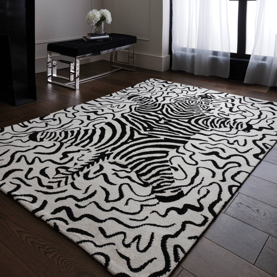 Wilder Zebra Mono Rug
