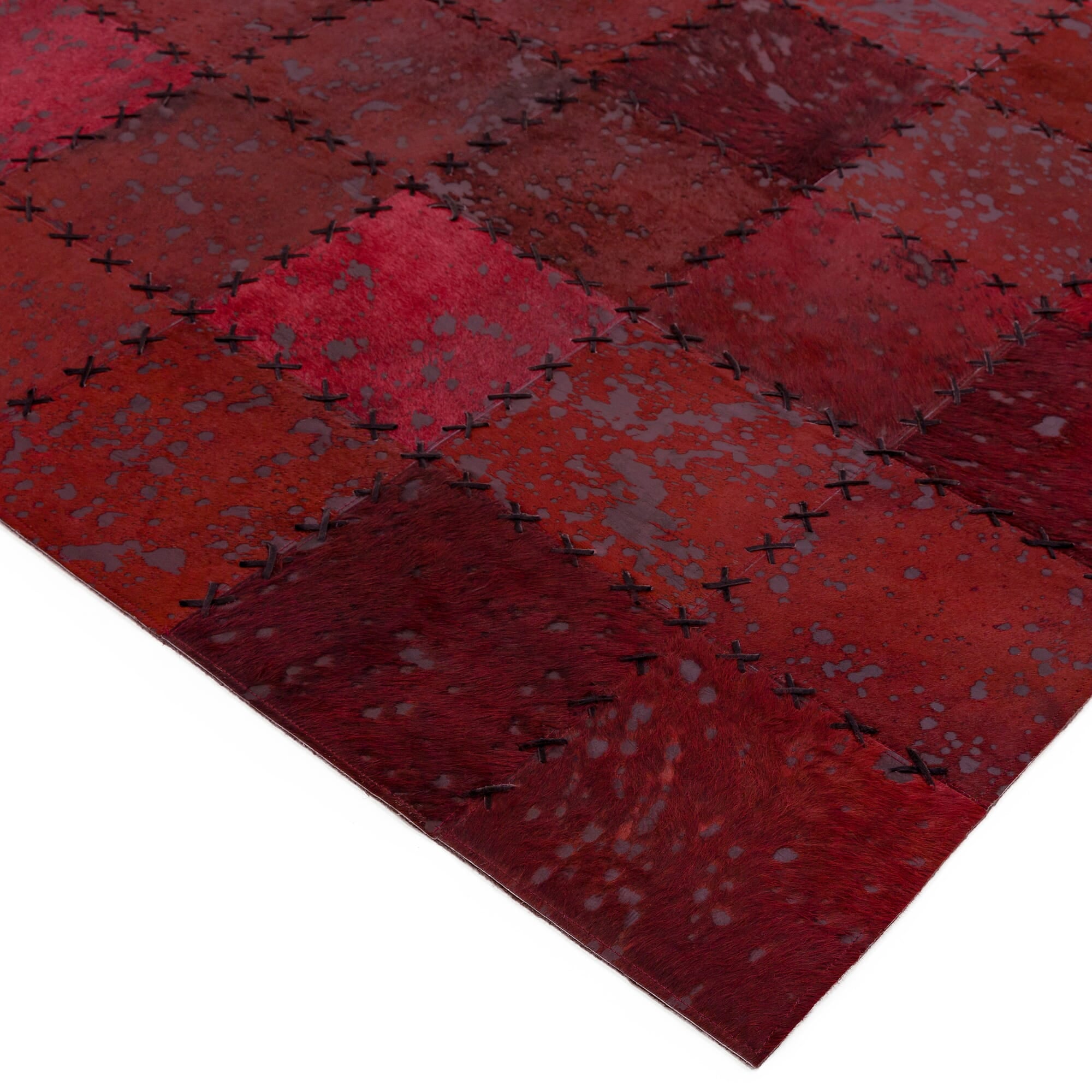 Xylo Red Cross Stitch Rug