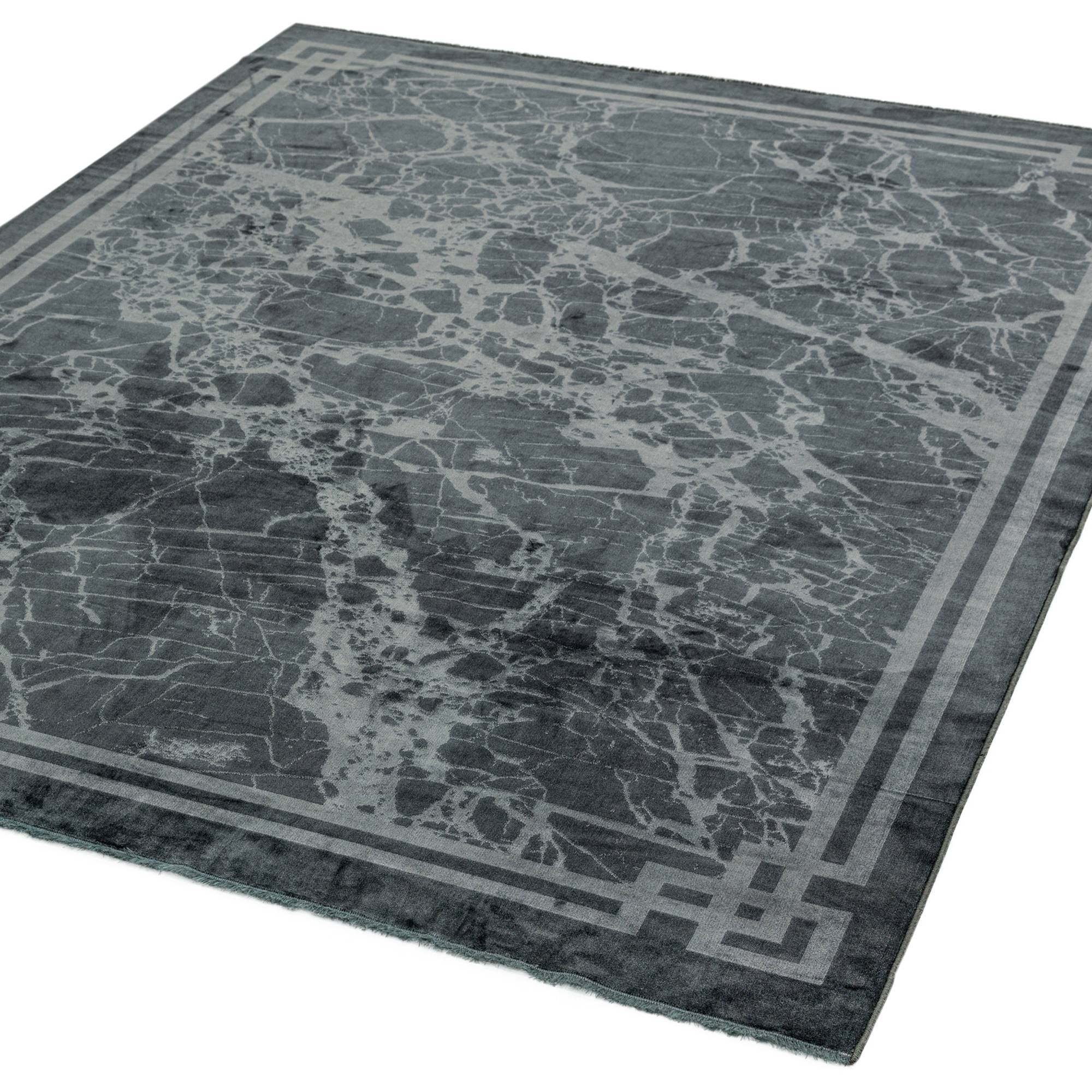 Alfombra Zehraya Gris con Borde ZE03