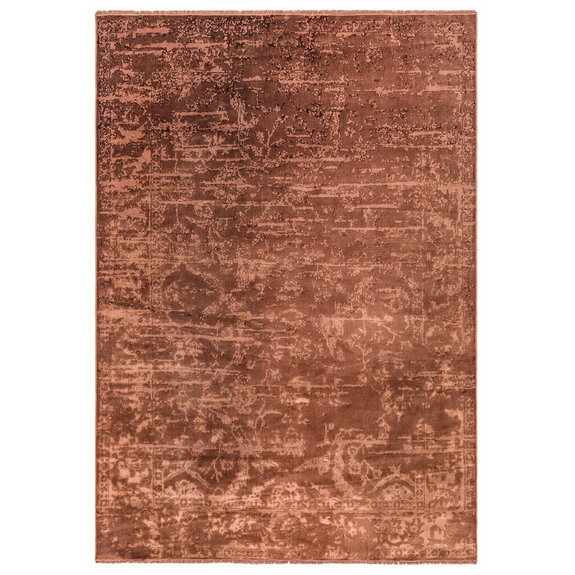 Zehraya Rust Abstract Rug ZE05