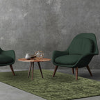 Zehraya Green Abstract Rug ZE06