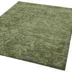 Zehraya Green Abstract Rug ZE06