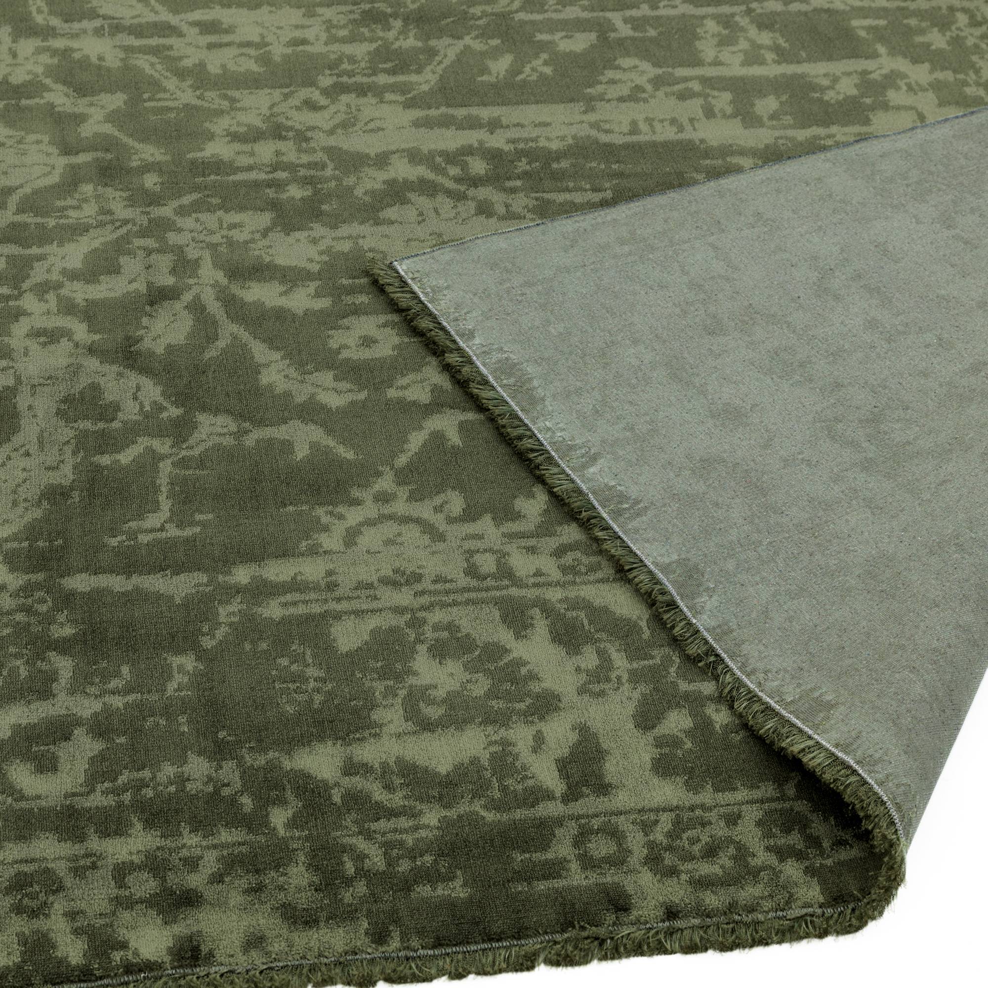 Zehraya Green Abstract Rug ZE06