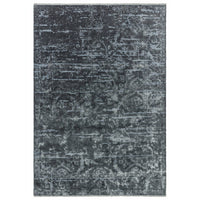 Zehraya Charcoal Abstract Rug ZE07