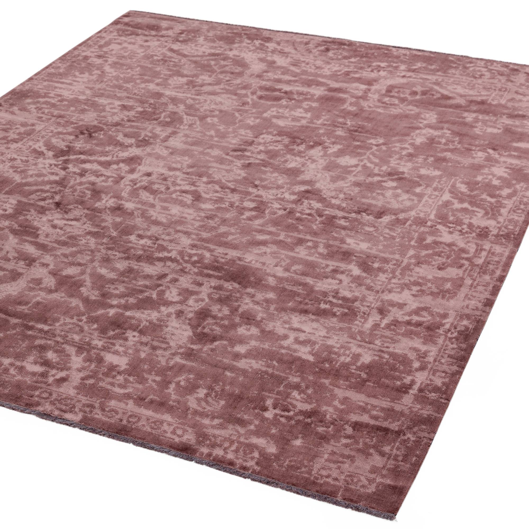 Zehraya Purple Border Rug ZE01