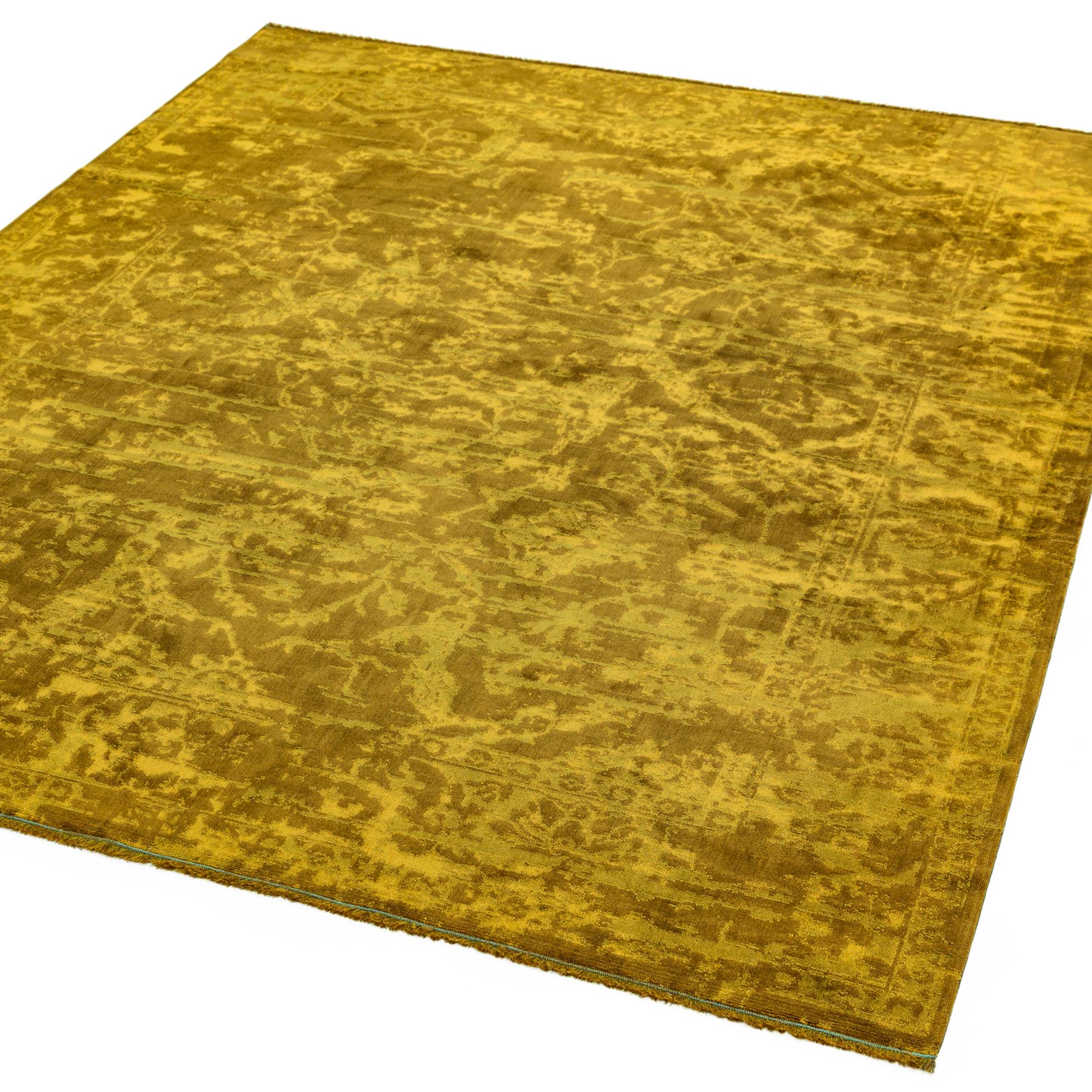 Alfombra Zehraya Oro Abstracta ZE09