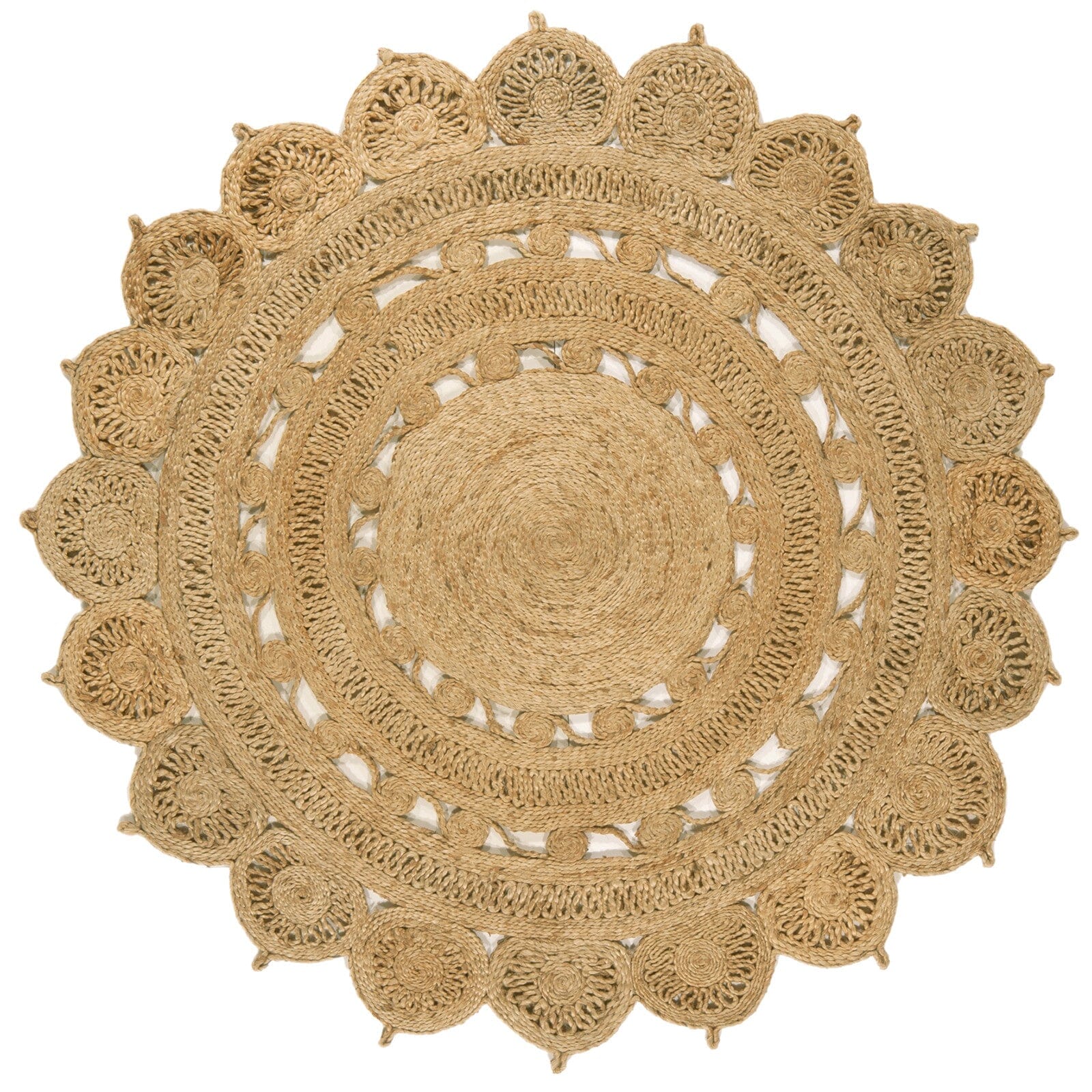 Zira Natural Round Rug